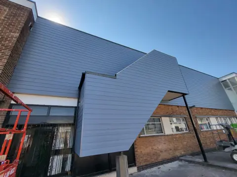 Staircase elevation during installation — CG Cladding Solutions